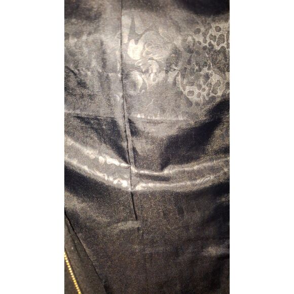 A Guess Women's Black Pea Coat Wool Blend Toggle Front Retro Nautical Y2K M - Picture 6 of 10